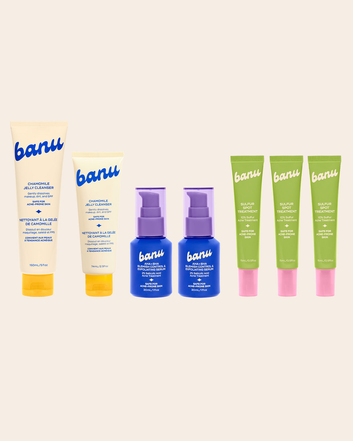 Clear Acne in 90 Days Bundle – Breakout Prevention Kit – banuskin